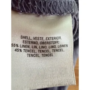 Elevenses Anthropologie Linen Tencel Straight Leg Pants Gray Purple Size 2 thumbnail 10