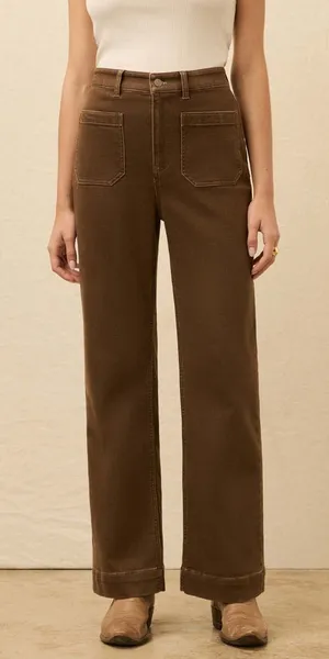 Faherty Stretch Terry Patch Pocket Pant - Walnut Brown 26 thumbnail 1