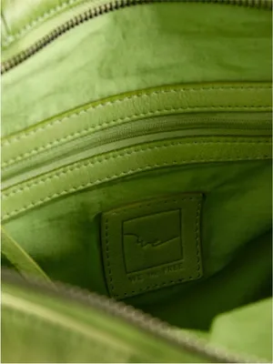 Free People We The Free Leather Baby Emerson Bag in Matcha Green NWT thumbnail 10