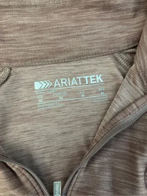 Ariat Laguna Quarter Zip Ladies Long Sleeve Top Twilight Mauve thumbnail 3