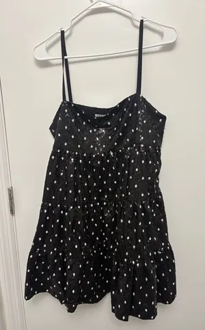 Zara Sequin Polka Dot Dress Size medium thumbnail 1