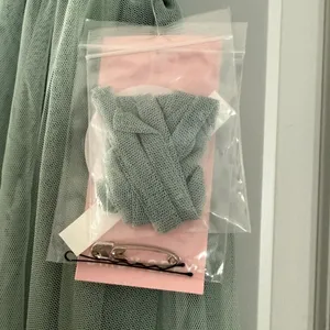 NWT Birdy Grey Sage Green Christina Full Length Tulle Bridesmaid Prom Dress thumbnail 7