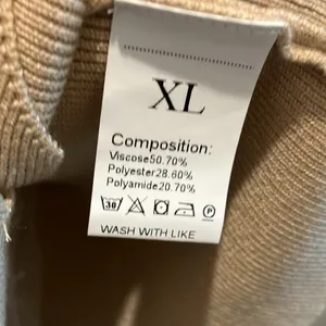 Tan sweater vest button down NWOT cute with a lace tee sold separately thumbnail 6