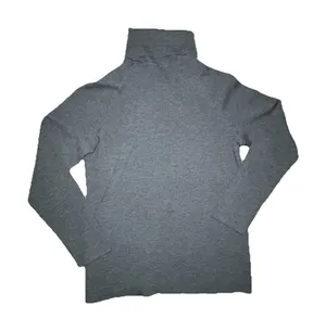 Tory Burch Turtleneck Sweater Gray Large Merino Wool Minimalist Work Office‎ thumbnail 1