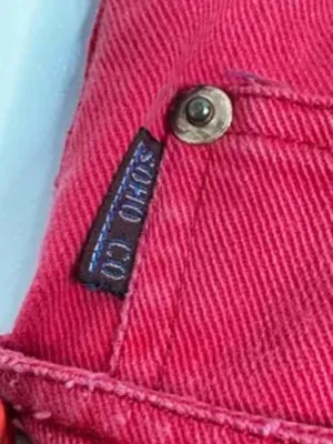 Vintage Red Barrel Jeans | 90s High Waisted Cotton Denim Pants (Size 10) thumbnail 6