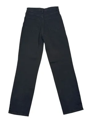 NWOT Abercrombie & Fitch 90’s Ultra Highrise Straight leg Jean 27 black thumbnail 3