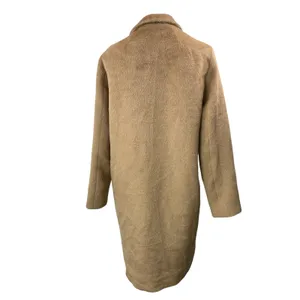 Aritzia Babaton Tan Wool Blend Fleece Long Sleeves One Button Overcoat Jacket S thumbnail 3