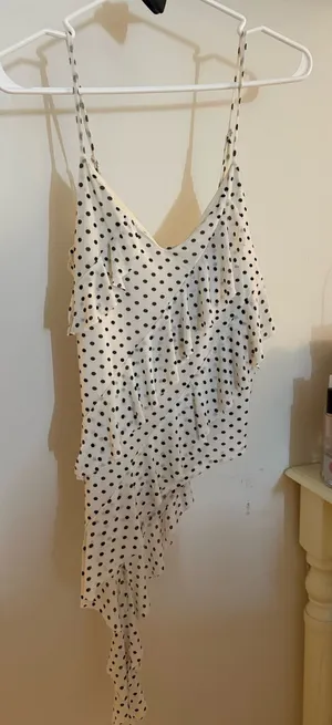 Polka Dot Top White thumbnail 1