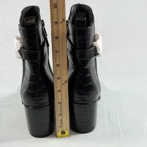 Kenneth Cole Reaction Size-7.5M Womens Emerson‎ -Black Croco Boot thumbnail 7