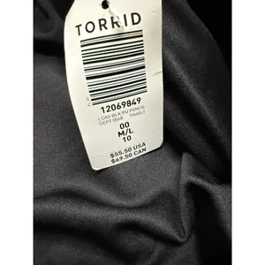 Torrid M-L Size 10 Black Faux Leather High Waist Pencil Skirt NWT 00 NEW thumbnail 12
