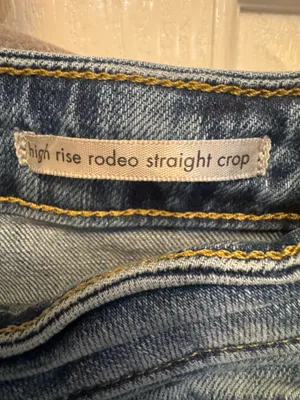 Wrangler Women's High Rise Straight Crop Blue Jeans (Sz 6x26) thumbnail 4