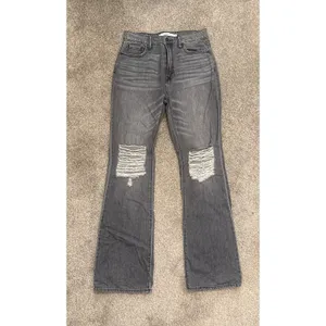 Hidden Happi Flare Jeans Women's 27 Gray High Rise Distressed 100% Cotton thumbnail 2