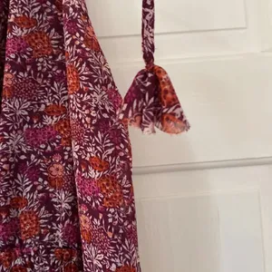 MISA Los Angeles Yesenia‎ Mini Dress Floral Tassle Cold Shoulder Cottagecore XS thumbnail 10