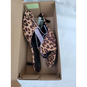 Wild Fable Leopard Print Slide Sandals Women’s Memory Foam Open Toe Size 8.5 thumbnail 5