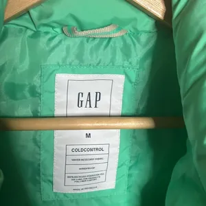 GAP ColdControl Windproof Puffer Vest Mint Green Medium Lightweight Quilted thumbnail 12