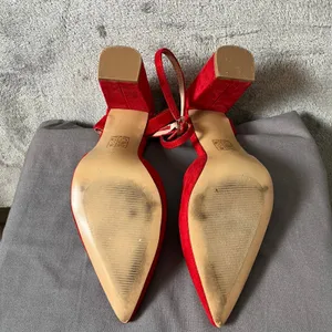 Journee Womens Tyyra Buckle High Block Heel Pointed‎ Toe Pumps Christmas Size 10 thumbnail 5