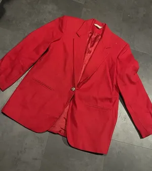 Sellecca red blazer 14 wool blend‎ vintage professional holidays tartan thumbnail 1
