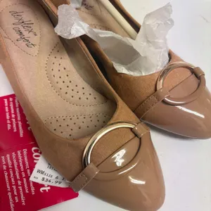 Dexflex Comfort Women's Klara Tan Suede Wedge Heels thumbnail 1