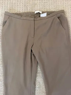 Abercrombie & Fitch Low Rise Slim Boot Pants Brown Taupe Size 18S Y2K Workwear thumbnail 3