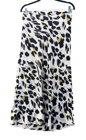 White Leopard‎ Midi Skirt Large Black thumbnail 1