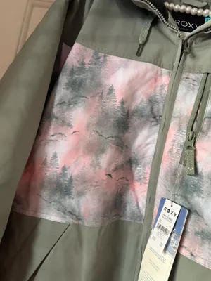 Roxy Presence Parka Jacket in Sea Pine Mystery Fog thumbnail 4