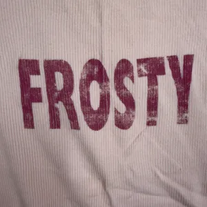 Y2K Vintage Old Navy Size M Long Sleeve Pink Frosty Ribbed Graphic Top 427411 thumbnail 4