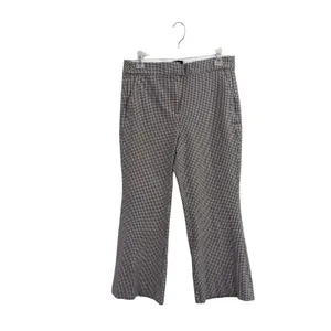 J.Crew Kelsey Pant 8 Multi Color Gingham Check Stretch Flare Preppy Trousers thumbnail 2