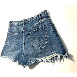 Rolla’s High Rise Slim Dusters Distressed Denim Shorts Women's Size 27 thumbnail 7