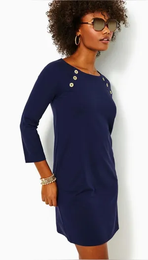 Lilly Pulitzer UPF 50+ Kaelin‎ Dress - True Navy thumbnail 1