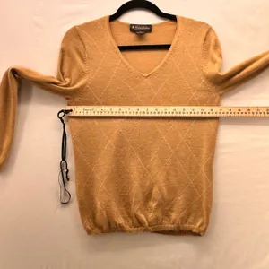 Brooks Brothers‎ Italian Cashmere Sweater Tan Medium thumbnail 14