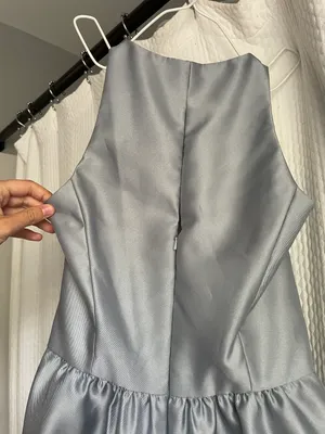 D707 Bridesmaid Dress Platinum thumbnail 6