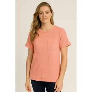 J.Crew Coral Pocket T-Shirt | 100% Cotton | Women’s M thumbnail 3