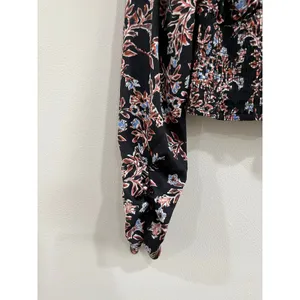 Free People Santiago‎ Floral Print Puff Sleeve Crop Blouse Boho Top XS thumbnail 9