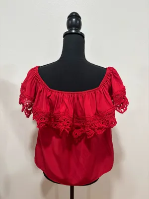 Red Blouse Size M thumbnail 2