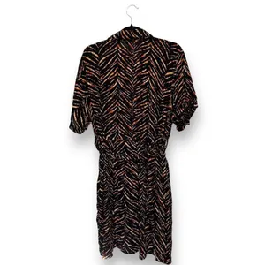 NWT New Look Women's 3X Brown Animal Print‎ Button-Up Dress Y2K Grunge Indie thumbnail 3