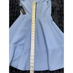 Lulus Home Before Daylight Periwinkle Sleeveless Skater Dress Sz Small NWT thumbnail 10