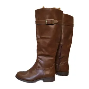 Chaps Alda Zip Up Tall Riding Boots Cognac Brown Size 7 Western Cowgirl thumbnail 2