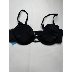Cupshe Women Black Underwire Ruffle High‎ Waisted Bikini Set XS thumbnail 9