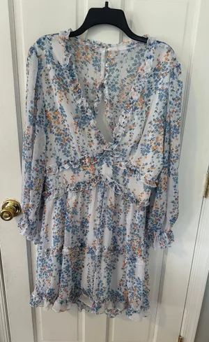 Floral Open Back Dress Multi Size XL thumbnail 1