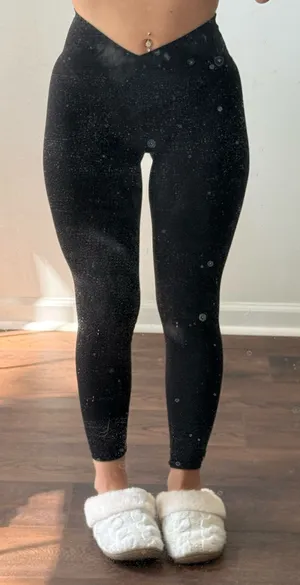 Aerie Black Crossover Leggings thumbnail 1