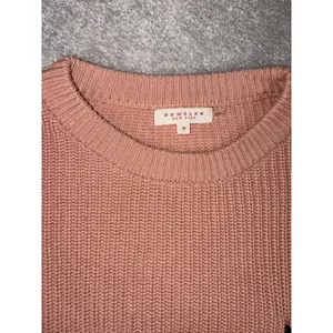 Demylee Sweater Womens Small Pink‎ Cotton Pocket Oversized thumbnail 6