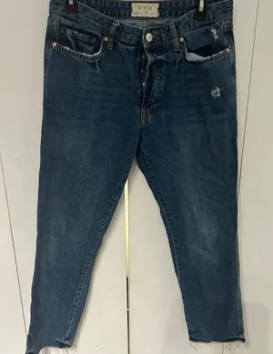 We the Free Distressed Blue Jeans thumbnail 1
