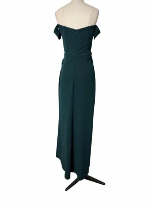 BHLDN Rossi Crepe Emerald Gown thumbnail 5