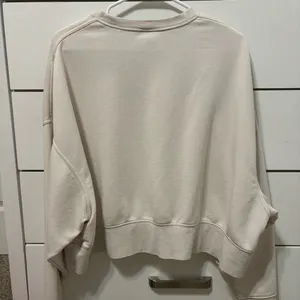 Nike Logo Sportswear Cream Crewneck thumbnail 3