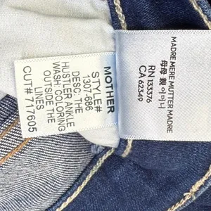 Mother The Hustler Ankle Jeans‎ Womens 25 Dark Wash High Rise Flare Denim Blue thumbnail 12