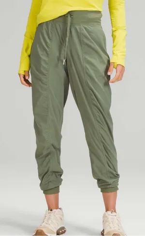 Lululemon Dance Studio Jogger in Green Twill Women’s 10 thumbnail 1