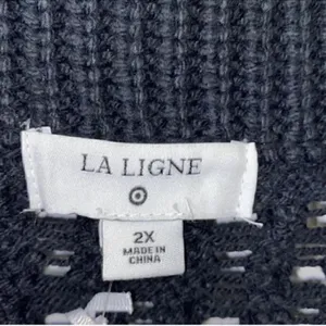 LA LIGNE Black an White Striped
Sweater(Size 2X) Black thumbnail 6