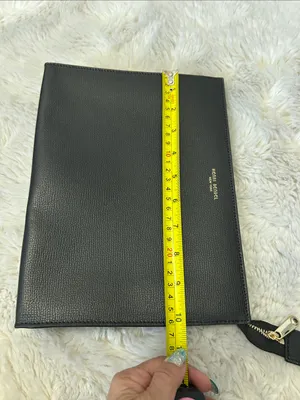 Henri Bendel Black Saffiano Leather Clutch thumbnail 11