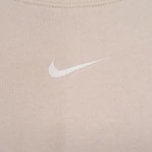 Nike Sweatshirt Womens L Oversized Center Swoosh Tan Embroidered Logo Good thumbnail 2