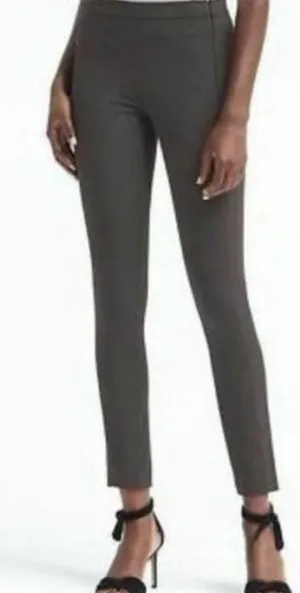 Banana Republic Devon Faux Suede Pants/Leggings in an olive green shade size 4 thumbnail 1